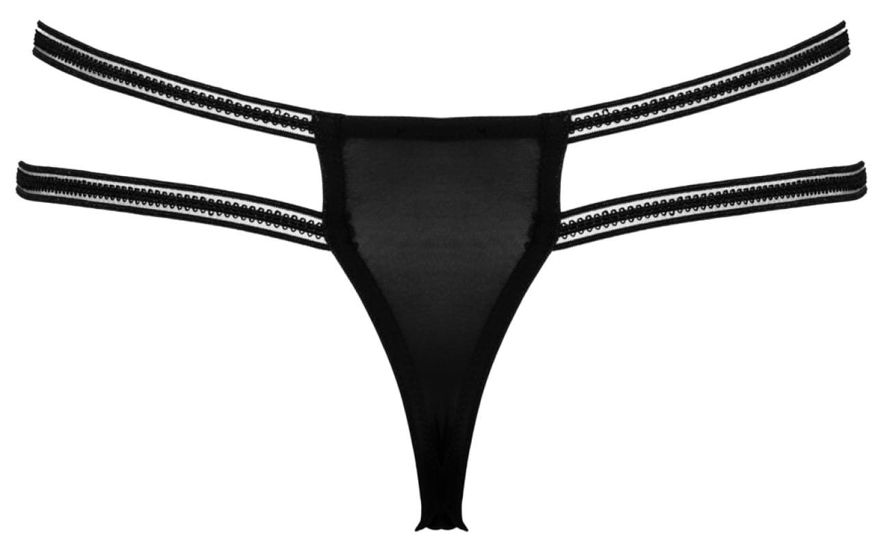 Στρίνγκ με στρας και ανοιχτό καβάλο Cottelli Collection