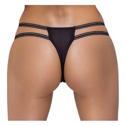 Στρίνγκ με στρας και ανοιχτό καβάλο Cottelli Collection