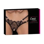 Στρίνγκ με στρας και ανοιχτό καβάλο Cottelli Collection