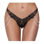 Δαντελωτό στρίνγκ με πέρλες Cottelli Collection