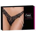 Δαντελωτό στρίνγκ με πέρλες Cottelli Collection