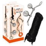 Πρωκτική και κολπική μπάλα με σχοινί Bondage Plugs with Rope