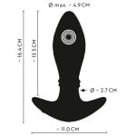 Πρωκτική Σφήνα RC Moving Rings Butt Plug