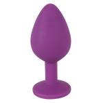 Μωβ Σφήνα με Διαμάντι Jewel Purple Plug