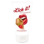Vegan ερωτικό μασάζ φράουλας Erotic Massage Gel Strawberry