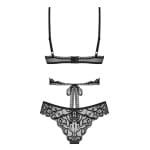 Μαύρο σέξι σετ εσωρούχων sex shop