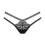 Μαύρο δαντελωτό στρίνγκ Blomentis Obsessive