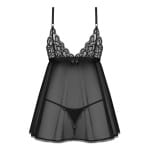 Μαύρο babydoll με στρίνγκ Blomentis Obsessive