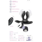 Διπλή πρωκτική σφήνα Vibrating Expander Butt Plug