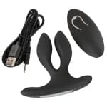 Διπλή πρωκτική σφήνα Vibrating Expander Butt Plug