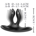 Διπλή πρωκτική σφήνα Vibrating Expander Butt Plug