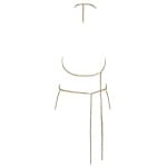 Σέξι χρυσή μεταλλική αλυσίδα σώματος Cottelli Collection