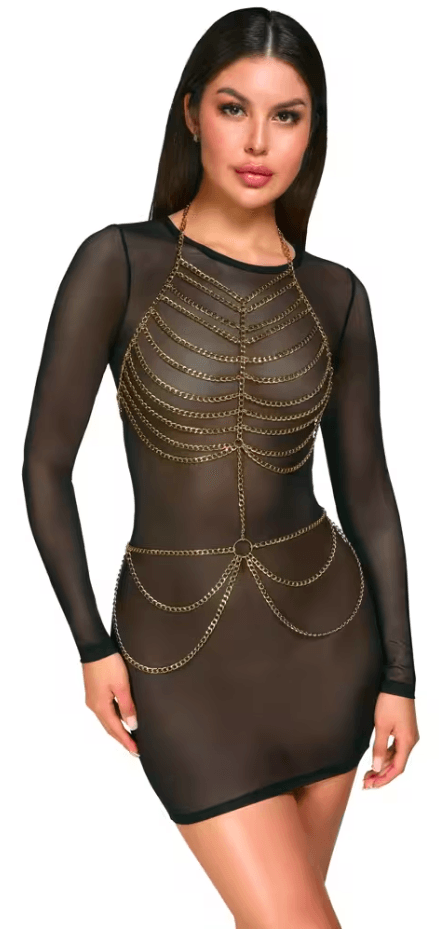 24504456001_sexi_chrysi_metalliki_alysida_somatos_2 Σέξι χρυσή μεταλλική αλυσίδα σώματος Cottelli Collection