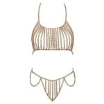 Σέξι χρυσό σετ μεταλλικών αλυσίδων Cottelli Collection