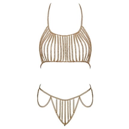 Σέξι χρυσό σετ μεταλλικών αλυσίδων Cottelli Collection