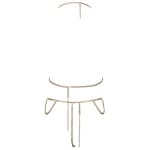 Σέξι χρυσό σετ μεταλλικών αλυσίδων Cottelli Collection