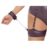 Μωβ ματ κορμάκι με δεσίματα Cottelli BONDAGE