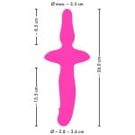 Διπλός Δονητής Σφήνα 2in1 Vibrator + Butt Plug