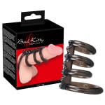 Κάλυμμα πέους όρχεων με 4 Δαχτυλίδια Cock Ring