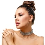 Δερμάτινο Κολάρο με μεταλλικές αλυσίδες Chain Collar ZADO
