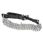 Δερμάτινο Κολάρο με μεταλλικές αλυσίδες Chain Collar ZADO