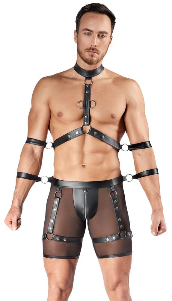 21805101701_set_panteloni_me_harness_kai_desimata Σετ παντελόνι με harness και δεσίματα Svenjoyment