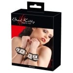 Άσπρες Χειροπέδες Handcuffs "Diamond Cut" Bad Kitty