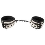 Άσπρες Χειροπέδες Handcuffs "Diamond Cut" Bad Kitty