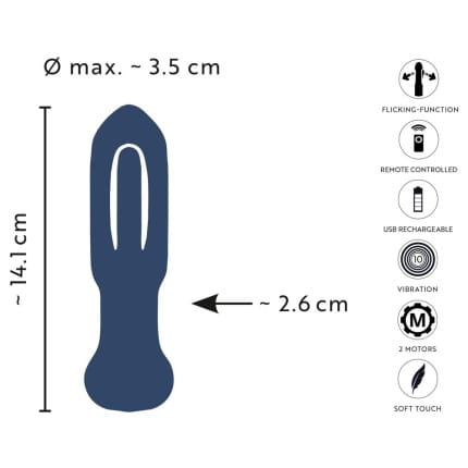 Δονητής Πρωκτού με Γλώσσα Tongue Butt Plug