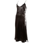 Μαύρο σατέν νεγκλιζέ Satin Neglige Black sex shop