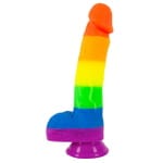 Πολύχρωμο Ρεαλιστικό Dildo PRIDE!