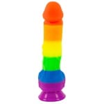 Πολύχρωμο Ρεαλιστικό Dildo PRIDE!