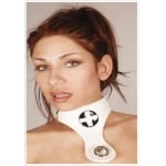 Άσπρο Κολάρο Νοσοκόμας Leather Collar Nurse