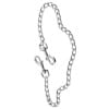 Ασημένια μεταλλική αλυσίδα Metal Chain 50 εκ