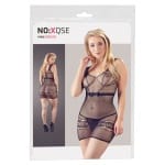 Μίνι Φόρεμα με Στρινγκ Μαύρο Μελίνα Mini Dress with String