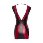 Σέξι Κόκκινο Φόρεμα με Μαύρες Λωρίδες Sexy Red Dress