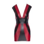 Σέξι Κόκκινο Φόρεμα με Μαύρες Λωρίδες Sexy Red Dress
