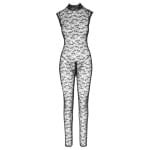 Σέξι Μαύρη Ολόσωμη Φόρμα με Φερμουάρ Sexy Black Jumpsuit Zip