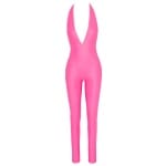 Σέξι Ροζ Ολόσωμη Φόρμα με Στρίνγκ Jumpsuit