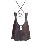 Σέξι σατέν νυχτικό μαύρο Satin Chemise black
