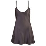 Σέξι σατέν νυχτικό μαύρο Satin Chemise black