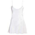 Σέξι σατέν νυχτικό με ανοιχτή πλάτη Satin Chemise white
