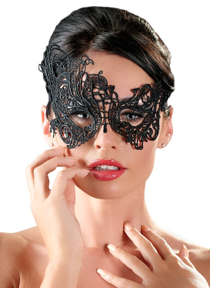 24803011001-dantelenia-maska-me-kentima-mask-cottelli (1) Δαντελένια Μάσκα Με Κέντημα Mask Cottelli ACCESSOIRES