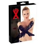 Γάντια Λάτεξ Μακριά Μαύρα Latex Gloves Shiny