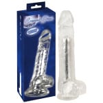 Διάφανος Δονητής με Βεντούζα Crystal Vibrator Suction Cup