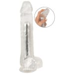 Διάφανος Δονητής με Βεντούζα Crystal Vibrator Suction Cup