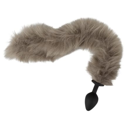 Πρωκτική Σφήνα με Γκρι Ουρά fluffy tail
