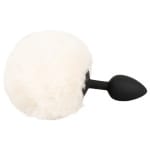 Πρωκτική σφήνα με ουρά λευκή Butt Plug fluffy tail