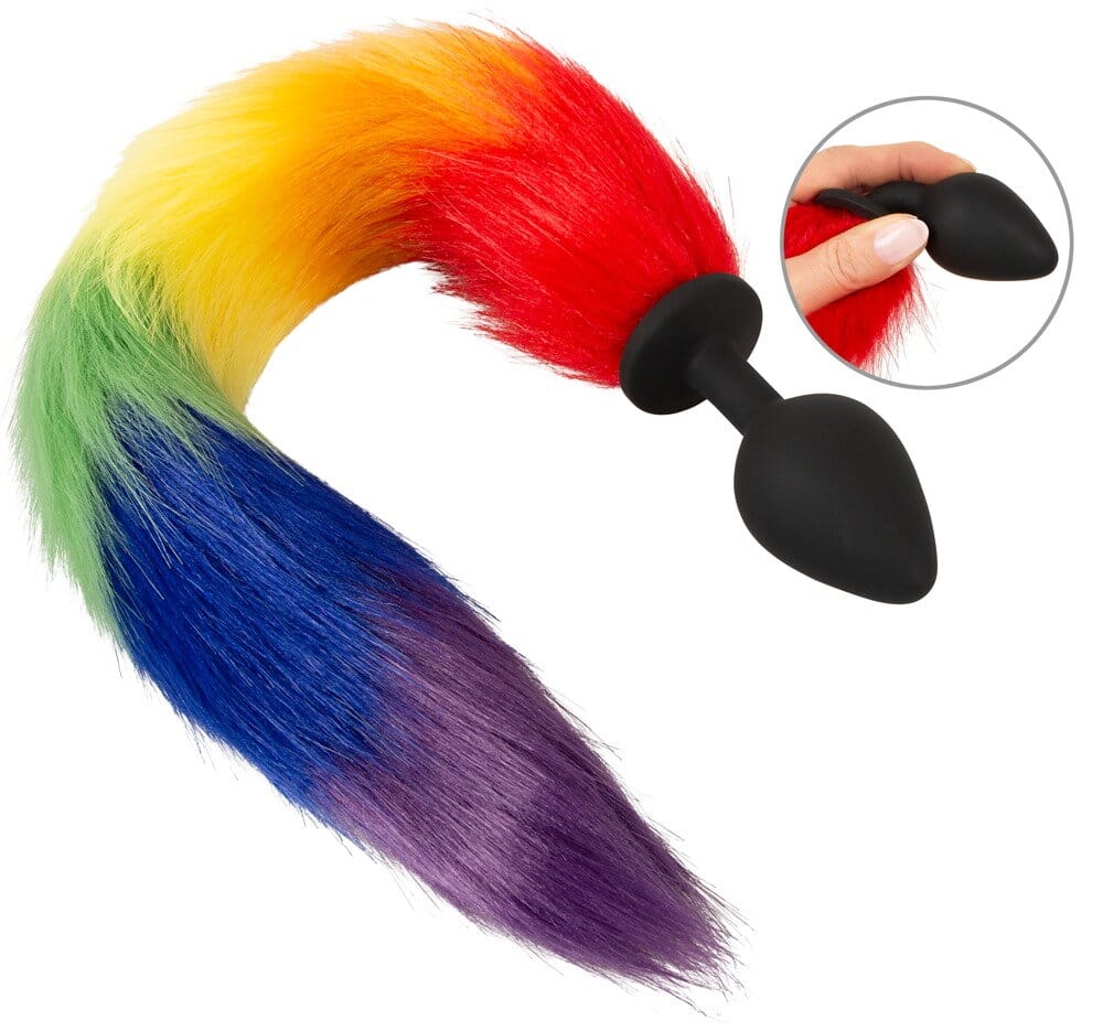 proktiki-sfina-me-oura-ouranio-toxo-fluffy-tail-50046080000 (1) Πρωκτική σφήνα με ουρά ουράνιο τόξο fluffy tail