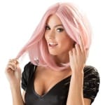 Ροζ περούκα μέχρι τον ώμο sex shop Shoulder-length pink wig